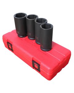 SUN2838 image(0) - SPINDLE NUT SOCKET SET 4 PC 1/2IN DR 6 POINT