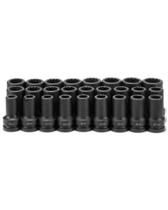 GRE9126MD image(0) - 1DR 26PC DEEP METRIC SET 19MM TO 44MM