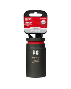 MLW49-66-6406 image(0) - Milwaukee Tool SHOCKWAVE Impact Duty  3/4"Drive 31MM Deep 6 Point Socket