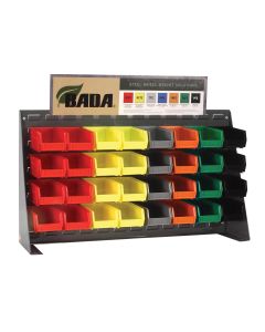 AMM2125 image(0) - STEEL WHEEL WEIGHT  ASSORTMENT WITH BENCH TOP RACK