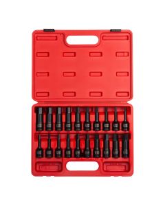 SUN2637 image(0) - 20PC 1/2" DR IMPACT HEX DRIVER MASTER SET