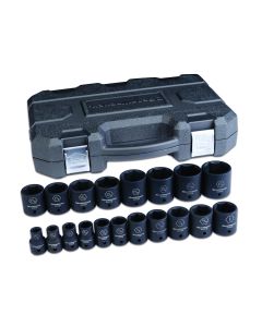 KDT84932N image(0) - 19 PC. 1/2" DR 6 PT SAE IMP SOC SET