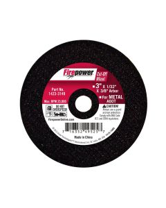 FPW1423-3149 image(0) - CUT-OFF WHEEL, 3" X 1/32" X 3/8"