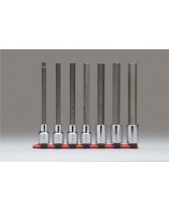 WRI316 image(0) - 3/8"Dr Long HexBit Skt Set  7P