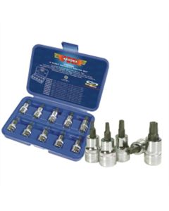 VIMV5PSD image(0) - 10 Piece 3/8" Drive 5 Point Security Driver Set