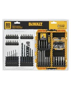 DWTDWAMF1280 image(0) - Dewalt 80pc drill/drive accessory set w/ case
