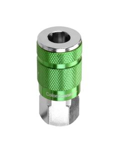 LEGA71410B image(0) - B 1/4" Green Coupler 1/4" FNPT