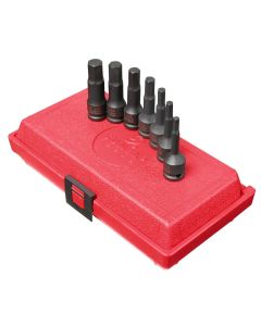 SUN3647 image(0) - 3/8" DR. 7PC. SAE IMPACT HEX DRIVER SET