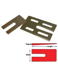 SPP10424 image(0) - Specialty Products Company MA BZ SHIMS 2.5x5x1.5 DEG (6)
