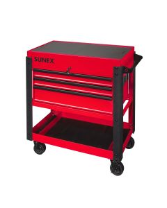 SUN8035XT image(0) - 3-Drawer Utility Cart w/ Sliding Top,