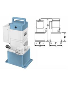 OTC4036 image(0) - PUMP HYDRAULIC / ELECTRIC 2 STAGE 3POS 4WAY VALVE