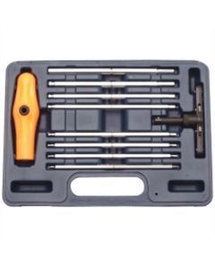 VIMBHI100 image(0) - 10 PIece Extra Long SAE Ball Hex Ratcheting T-Handle Set