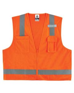 ERG24011 image(0) - 8249Z XS Orange Type R Class 2 Surveyors Vest