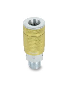 J 3/8" gold coupler 3/8" MNPT