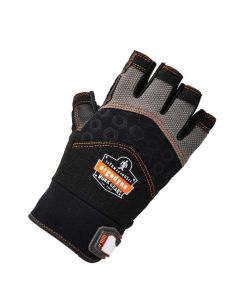 ERG17692 image(0) - 900 S Black Half-Finger Impact Gloves