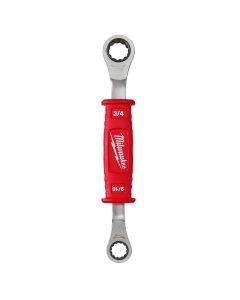 MLW48-22-9211 image(0) - Milwaukee Tool Lineman�s 2in1 Insulated Ratcheting Box Wrench